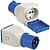 Indústria de adaptador Cetac-schuko 2 simples p-top - imagem 1
