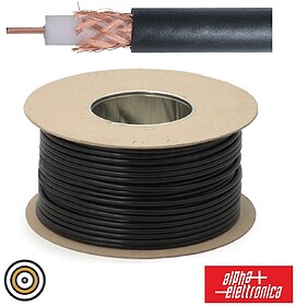 WTR422 CABO COAXIAL 50 Ohm RG58/CU Ø4.95 PRETO Rolo 100mts