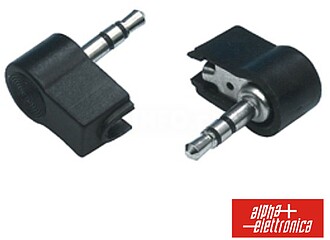 G-11-22 : FICHA JACK 3.5MM MACHO 90º PVC NIQUELADA ST