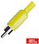 Ficha Rca Macho Amarela PVC C/ Protecção de Cabo G-17-60 - imagem 1