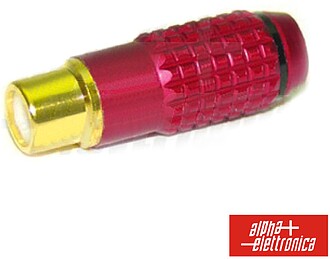 G-18-77N : FICHA RCA FÊMEA PRETA METÁLICA