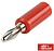 Ficha Banana 4MM Macho Vermelha G-20-1 - imagem 1