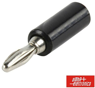 G-20-3 : FICHA BANANA 4MM MACHO PRETA