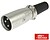 Ficha Xlr 3P Macho Niquelada P/ Microfone C/ Protecção Cabo G-40-60 - imagem 1