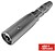 Ficha Adaptadora Xlr 3P Macho/ Jack 6.35MM Mono Fòmea C/Blo G-40-110 - imagem 1