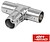 Ficha Adaptadora Bnc Fêmea/ 2 Bnc Fêmea Niquelada G-82-032 - imagem 1