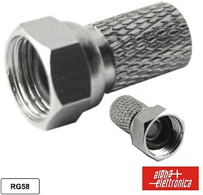 G-86-019S : FICHA F FÊMEA NIQUELADA P/ CABO 5.5MM COM 1 O-R...