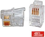 Ficha Telefone RJ10 Modular 4P4C G-94-310