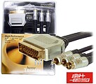 Cabo Profissional Scart Macho/ 2RCA-SVHS Macho 1.5M Blister G-92-523P