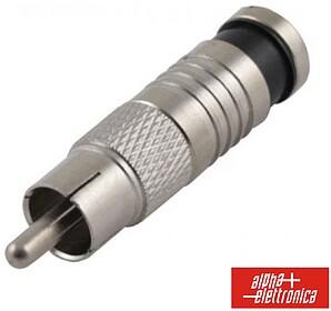 G-17-120 : FICHA RCA MACHO PRETA DE COMPRESSÃO