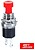 Comutador Pressão Miniatura Redondo Norm Aberto Vermelho G-330-002 - imagem 1