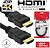 Cabo HDMI Dourado Macho/ Macho 2.0 4K Preto 2M G-93-591/2E - imagem 1