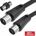 Cabo Coaxial Macho/Fêmea + Adaptador Preto 2M G-87-012/02B