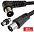 Cabo Coaxial Macho/Macho Preto 2m Ângular 90º ALPHA 87-016/02B - imagem 1