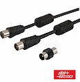 Cabo Coaxial Macho/Fêmea Preto 2M C/ Filtro G-87-112/02B