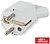 Ficha Schuko Macho C/ Terra 250V Branco G-23-50/04B - imagem 1