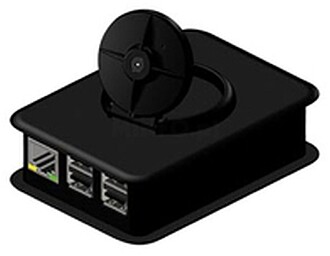 G-TKCAMBB : Caixa c/ Camara em Preto para RASPBERRY PI B+ Ve...
