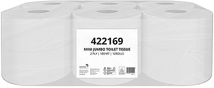 Papel Higiénico (Jumbo) 180mts 2Fls Papernet 12un Papel Higiénico (Jumbo) 180mts 2Fls Papernet 12un