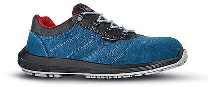 Upower Curtiss O Calçado de Segurança Baixo - Tamanho 42 - Empeine Camurça Perfurada, Biqueira Composite, Sola Antiderrapante PU/PU, Proteção S1 FO SR, Estrutura Ergonómica - Cor Azul 0SO20181-42