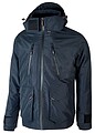 Upower Parka Impermeável e Respirável Forex - Tamanho XL - Capuz Ajustável e Removível, Interior Térmico com Mangas Removíveis, Múltiplos Bolsos, Proteção DPI1 - Cor Azul Marinho WIM177DB-XL