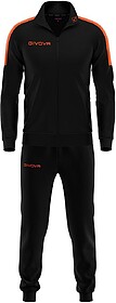 FATO DE TREINO GIVOVA TUTA REVOLUTION FLUOR - Preto/Laranja ...