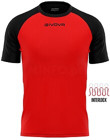 T-SHIRT GIVOVA CAPO - Vermelho/Preto XL