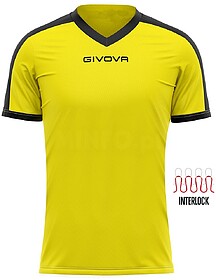 SHIRT GIVOVA REVOLUTION - Amarillo/Negro XS