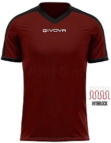 SHIRT GIVOVA REVOLUTION - Granate/Preto XXS