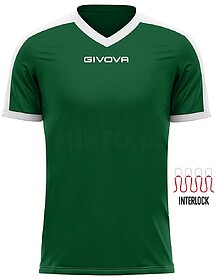 SHIRT GIVOVA REVOLUTION - Verde/Blanco XXS