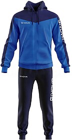 FATO DE TREINO GIVOVA TUTA ROMA COM CAPUZ - Royal/Marinho L