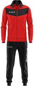 FATO DE TREINO GIVOVA VISA - Vermelho/Preto 5XL