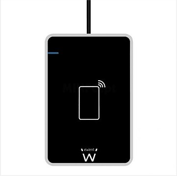 Ewent Leitores de Cartões Inteligentes DNIe e NFC - Cabo de 0,6m - Sem Contacto - Cor Preta