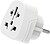 Adaptador de Viagem Universal Ewent EW1480 - EUA, Reino Unido, AUS e Europa para Schuko - Cor Branca - imagem 1