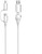 Ewent EC1075 Cable USB-C 4 en 1 - 60W - 1 Metro - USB-C, USB-A, Lightning - Color Blanco EC1075 - imagem 1