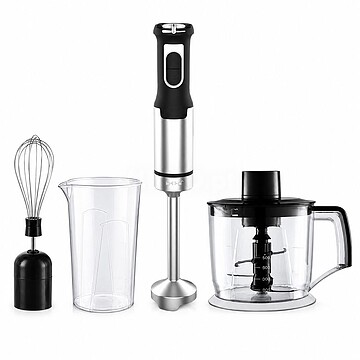Batidora de Mão 1200 W. Com Varelas, Picadora e Copo Medidor
