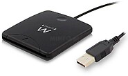 Ewent Leitor de DNIe USB - Cartões Inteligentes - Cor Preta