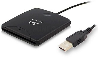 Ewent Leitor de DNIe USB - Cartões Inteligentes - Cor Preta