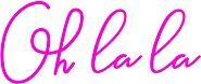 Candy Shock - Led Sign 40 Oh La La (pink) SS54652