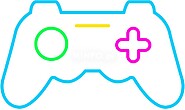 Candy Shock - Led Sign 40 Joystick (blue/green/yellow/pink) SS54658