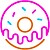 Candy Shock - Led Sign 40 Donut (pink/orange/ice blue) SS54671 - imagem 1