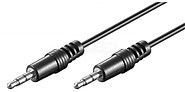 Conector de áudio cabo jack 3,5 macho macho 1,5 metros preto EC1605