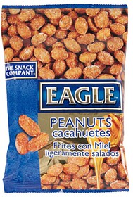 099138 : Amendoins fritos com mel eagle snacks ligeiramente ...