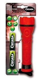 Cegasa Lanterna Profissional de 3 LED - Corpo de Borracha An...