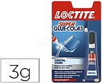 Cola Super-3 Cristal 3gr - Adesivo Líquido para Cristal e Metal - Tripla Resistência à Água, Choques e Temperaturas