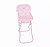 Trona con bandeja carlota color rosa 330x260x600 mm Trona con bandeja carlota color rosa 330x260x600 mm 60406 - imagem 1