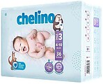 Fraldas Chelino T3 4-10 KG 36 Peças G-99815