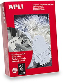 Pacote de 500 Etiquetas Suspensas 36x53mm - Buraco Pré-Perf...
