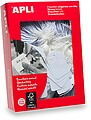 Pacote de 400 Rótulos Suspensos 50x70mm - Com Fio de Poliéster Branco Ajustável - Cor Branca
