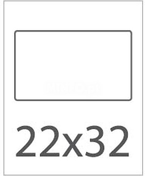 Etiquetas 10 Brancas 22,0 x 32,0mm 10 Folhas 01644