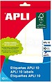Pack de 30 Etiquetas Rectangulares 53x100mm - 10 Folhas por 3 Etiquetas - Adesivo Permanente - Cantos Arredondados - Cor Branca 01660